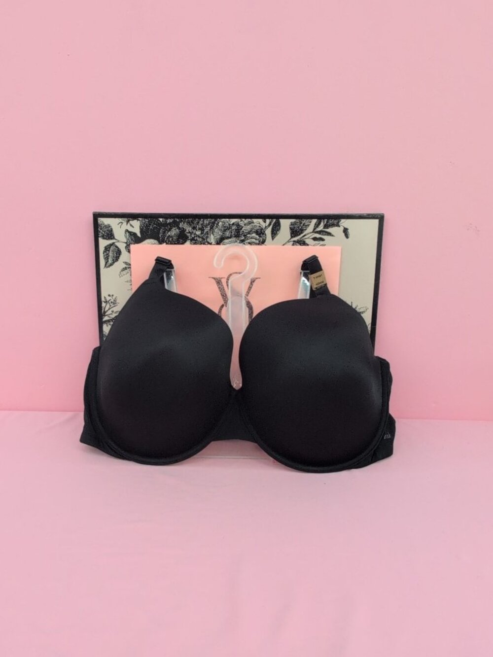 Victoria Secret Pink Wear Everywhere Lightly Lined T Shirt Bra 42DDD Black